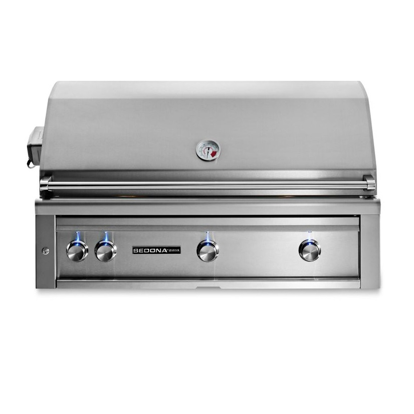 Lynx Sedona 42-Inch Built-In Gas Grill With Rotisserie One Infrared ProSear Burner 2 Stainless Burners (Natural Gas)